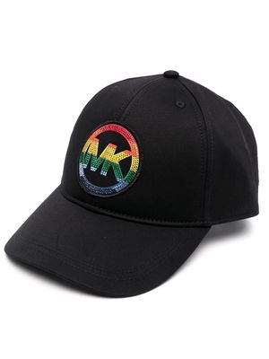 Michael Michael Kors crystal-embellished logo baseball cap - Black