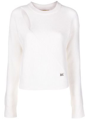 Michael Michael Kors cut-out detail sweater - White