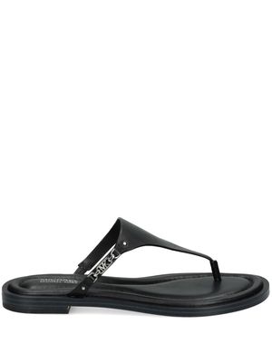 Michael Michael Kors Daniella leather flip-flops - Black