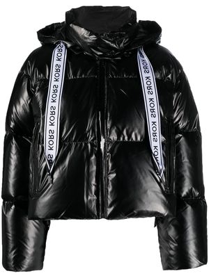 Michael Michael Kors drawstring puffer jacket - Black