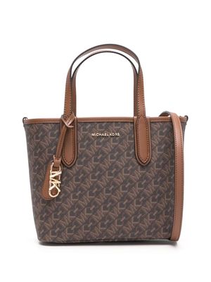 Michael Michael Kors Eliza monogram tote bag - Brown