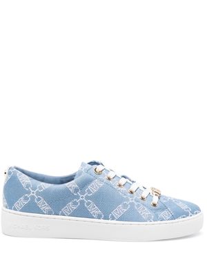 Michael Michael Kors Evy embroidered-logo sneakers - Blue