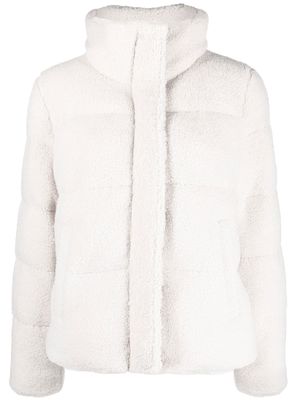 Michael Michael Kors faux-shearling puffer jacket - White