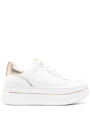 Michael Michael Kors Hayes leather platform sneakers - White