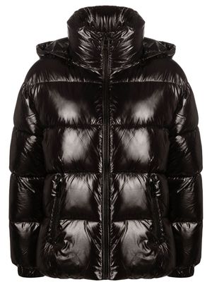 Michael Michael Kors high-shine puffer jacket - Black