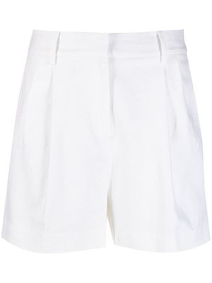 Michael Michael Kors high-waist linen-blend shorts - White