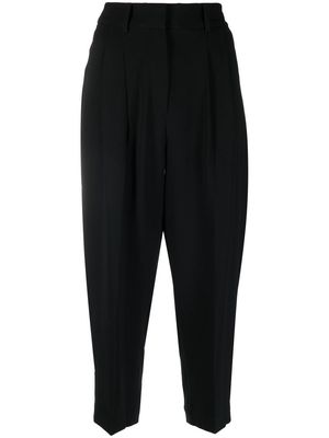 Michael Michael Kors high-waisted cropped trousers - Black