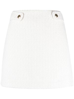 Michael Michael Kors high-waisted tweed mini skirt - White