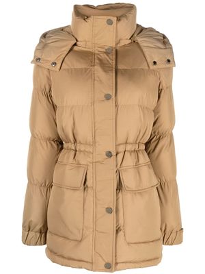 Michael Michael Kors hooded quilted parka coat - Neutrals