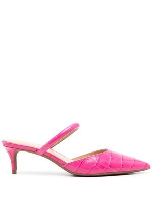 Michael Michael Kors Jess 60mm leather kitten-heel pumps - Pink