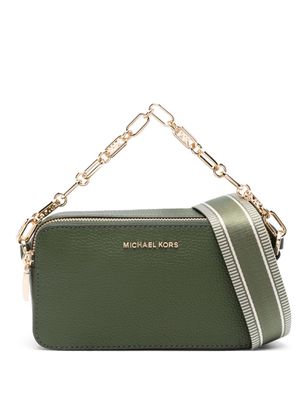 Michael Michael Kors Jet Set leather shoulder bag - Green