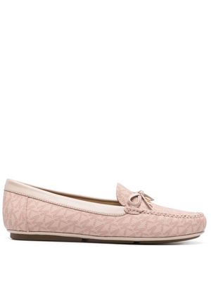 Michael Michael Kors Juliette logo-print loafers - Pink