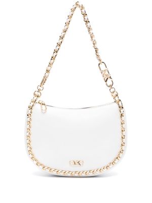 Michael Michael Kors Kendall leather clutch bag - White