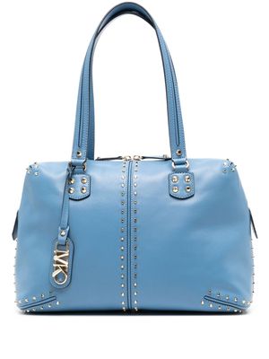 Michael Michael Kors large Astor leather shoulder bag - Blue