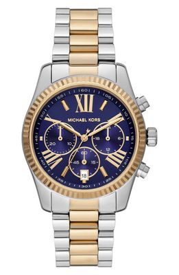 MICHAEL Michael Kors Lexington Chronograph Bracelet Watch in Two-Tone