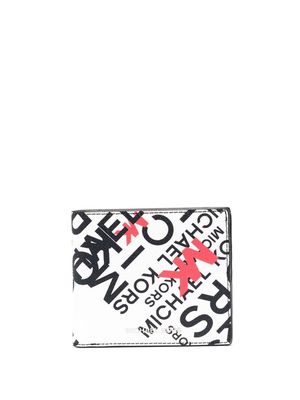 Michael Michael Kors logo bi-fold wallet - White