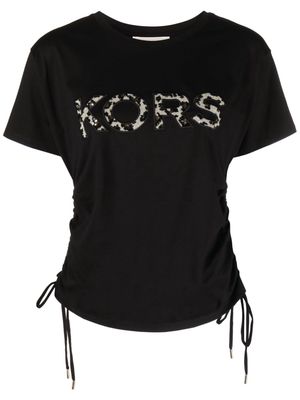 Michael Michael Kors logo-embellished cotton T-shirt - Black