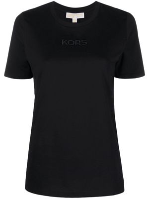 Michael Michael Kors logo-embroidered T-shirt - Black