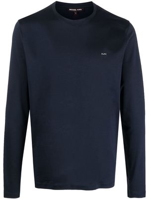 Michael Michael Kors logo-print cotton sweatshirt - Blue
