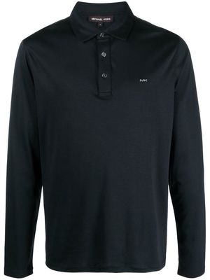 Michael Michael Kors long-sleeve polo shirt - Black