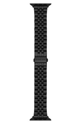MICHAEL Michael Kors Matte Black 22mm Apple Watch Bracelet Watchband