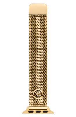 MICHAEL Michael Kors Mesh 20mm Apple Watch Watchband in Gold