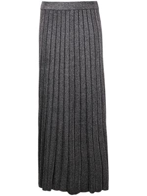 Michael Michael Kors metallic knit A-line skirt - Black