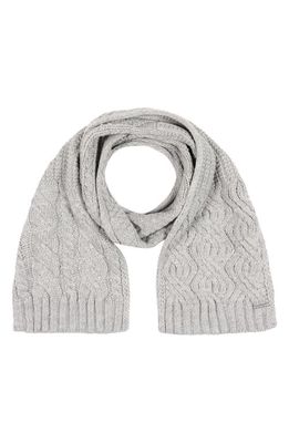 MICHAEL Michael Kors Michael Kors Quintessential Cable Knit Scarf in Pearl Heather