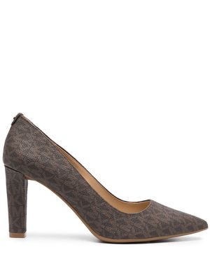 Michael Michael Kors Milly 80mm leather pumps - Brown