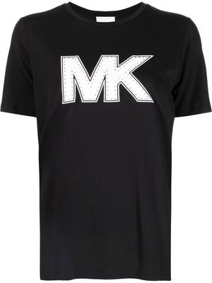 Michael Michael Kors MK stud-detail T-shirt - Black