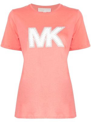 Michael Michael Kors MK stud-detail T-shirt - Pink