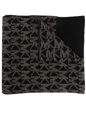Michael Michael Kors monogram-print scarf - Black