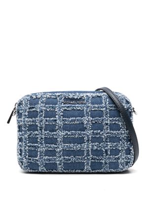 Michael Michael Kors patchwork-design denim crossbody bag - Blue