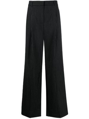 Michael Michael Kors pinstripe-pattern palazzo pants - Black