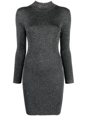 Michael Michael Kors ribbed-knit lurex dress - Black