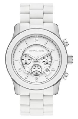MICHAEL Michael Kors Runway Chronograph Silicone Bracelet Watch