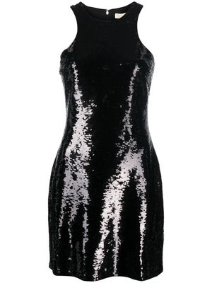Michael Michael Kors sequin-embellished sleeveless minidress - Black
