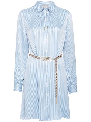 Michael Michael Kors striped belted maxi dress - Blue