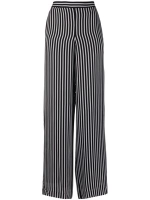 Michael Michael Kors striped wide-leg trousers - Black