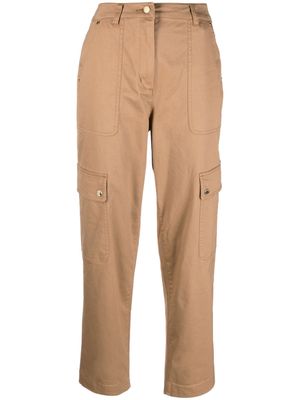 Michael Michael Kors tapered organic cotton cargo trousers - Neutrals