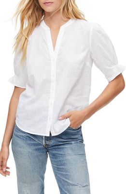 Michael Stars Alessa Button-Up Shirt in White