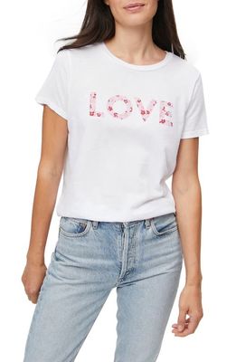 Michael Stars Colleen Love Cotton Graphic Tee in White