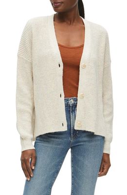 Michael Stars Florence Marled Cardigan Sweater in Chalk