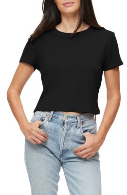 Michael Stars Mimi Crop T-Shirt in Black