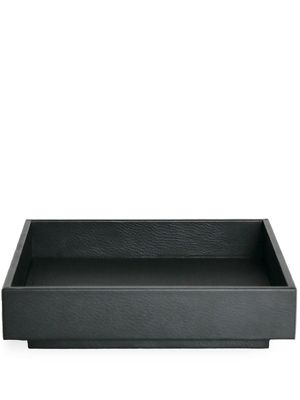 Michael Verheyden Caro square-shape leather tray - BLACK