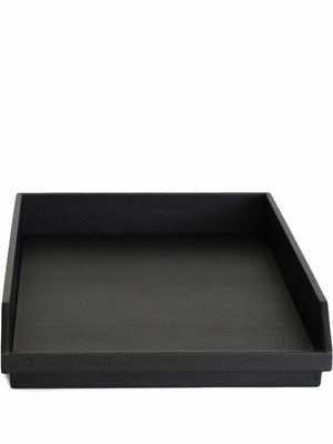 Michael Verheyden leather postal tray - Black