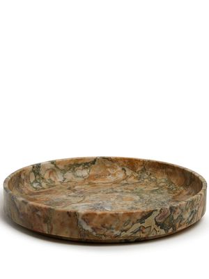 Michael Verheyden marble Serve 40cm tray - Brown