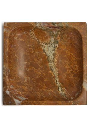 Michael Verheyden small vendome marble square tray - Brown