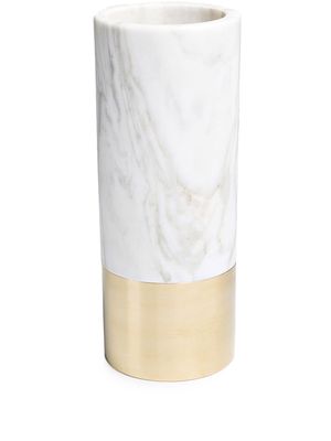 Michael Verheyden tall Duet marble vase - White