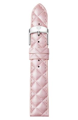 MICHELE 16mm Quilted Watch Strap in Lilac